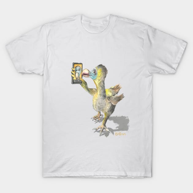 Dodo girl takes a selfie T-Shirt by The Dodo Gallery